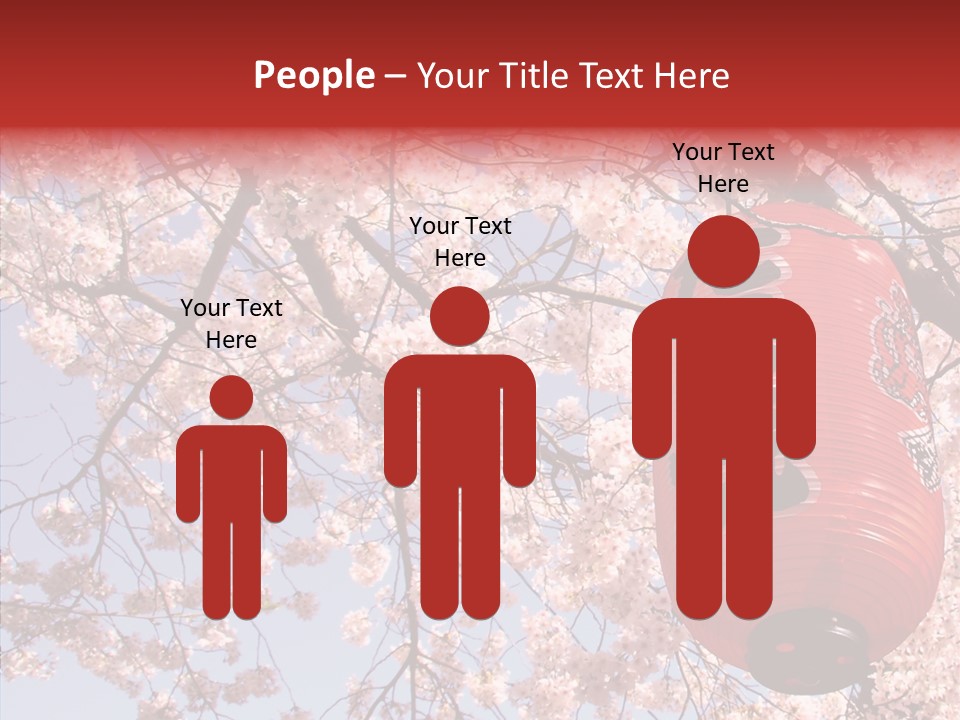 Red Daylight Kanji PowerPoint Template