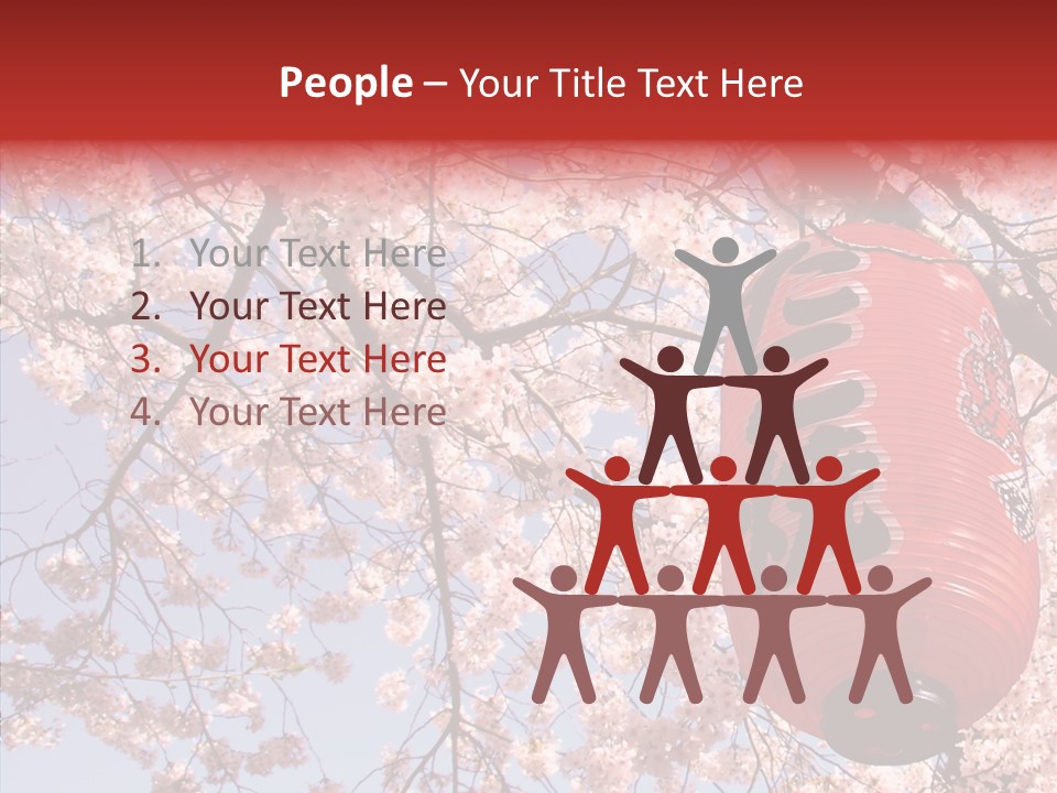 Red Daylight Kanji PowerPoint Template