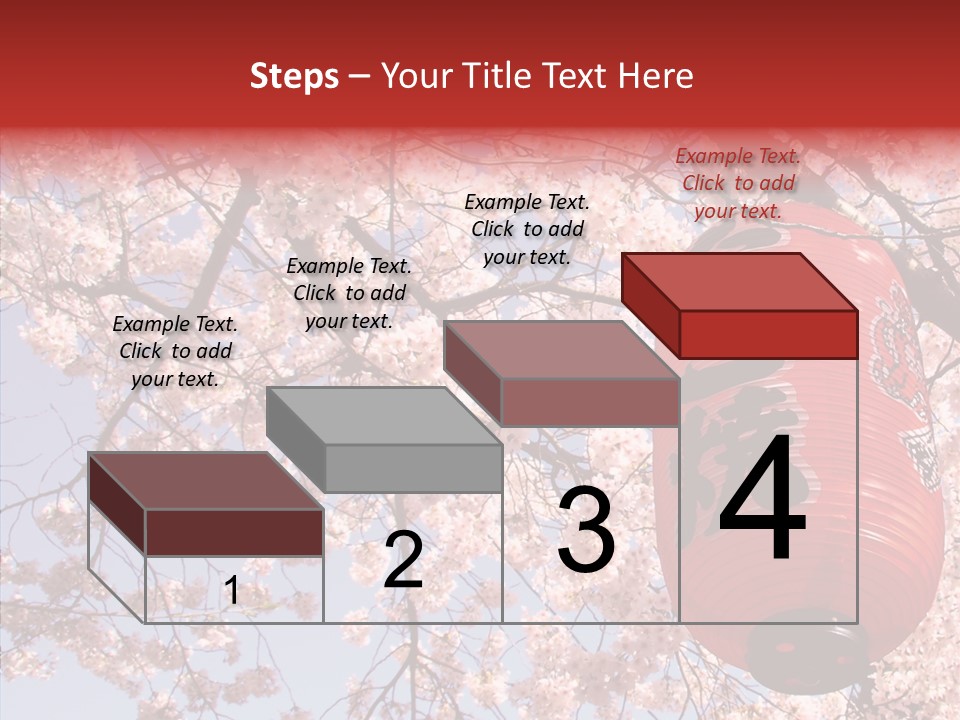 Red Daylight Kanji PowerPoint Template