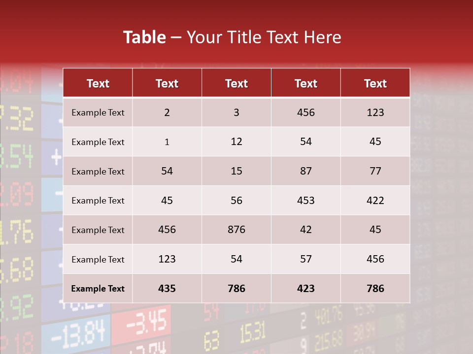 Trade Analysis Price PowerPoint Template