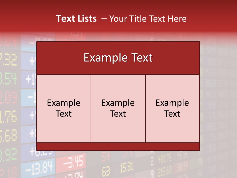 Trade Analysis Price PowerPoint Template