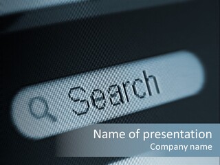 Selective Focus Magnifying Internet PowerPoint Template