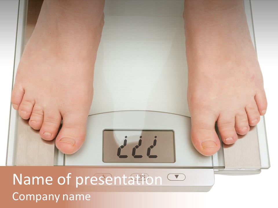 Measurement Caucasian Weight PowerPoint Template