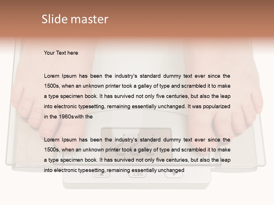 Measurement Caucasian Weight PowerPoint Template