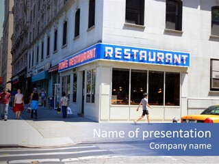 Drinks Diner George PowerPoint Template