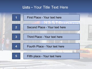 Drinks Diner George PowerPoint Template