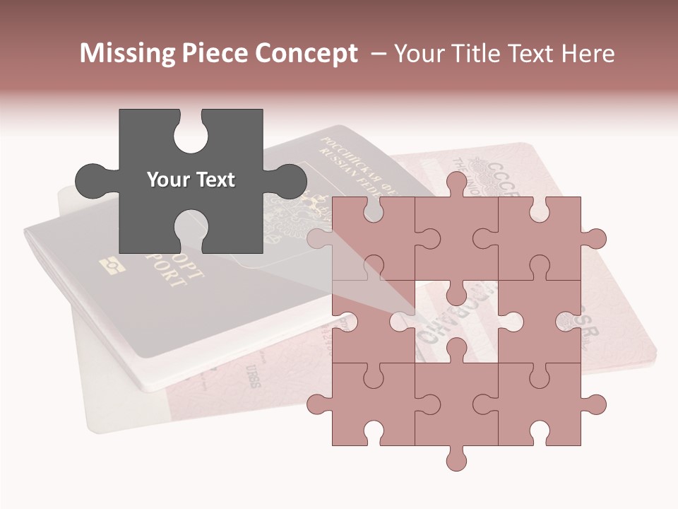 Cancelled Stamp Isolated On White Russian Symbol PowerPoint Template