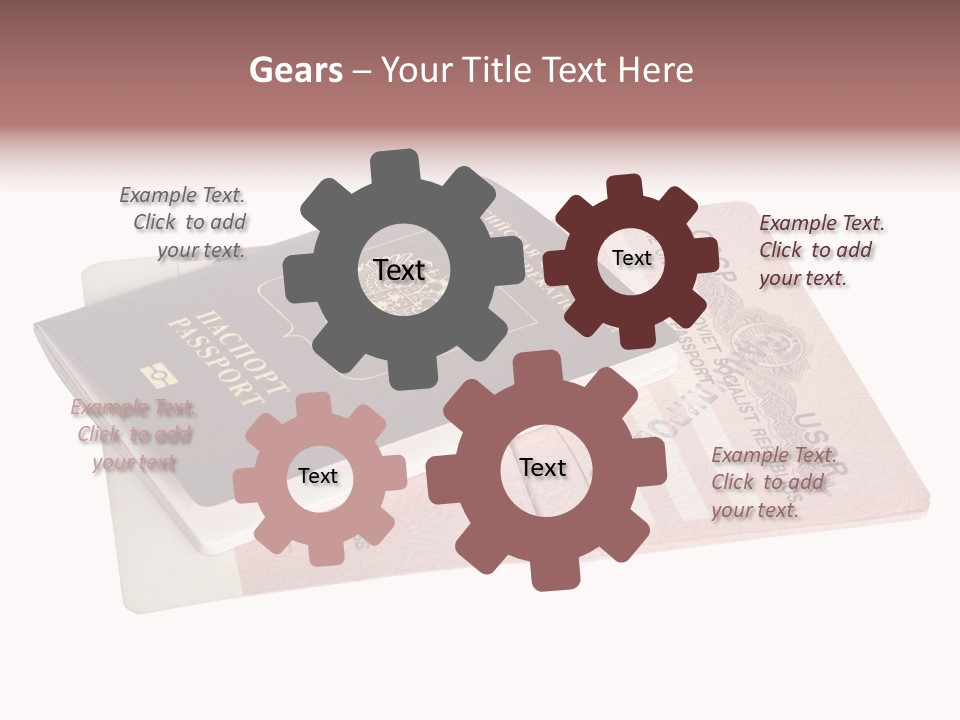 Cancelled Stamp Isolated On White Russian Symbol PowerPoint Template