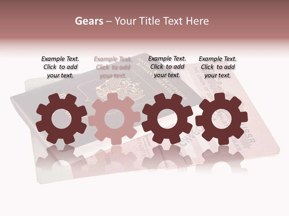 Cancelled Stamp Isolated On White Russian Symbol PowerPoint Template