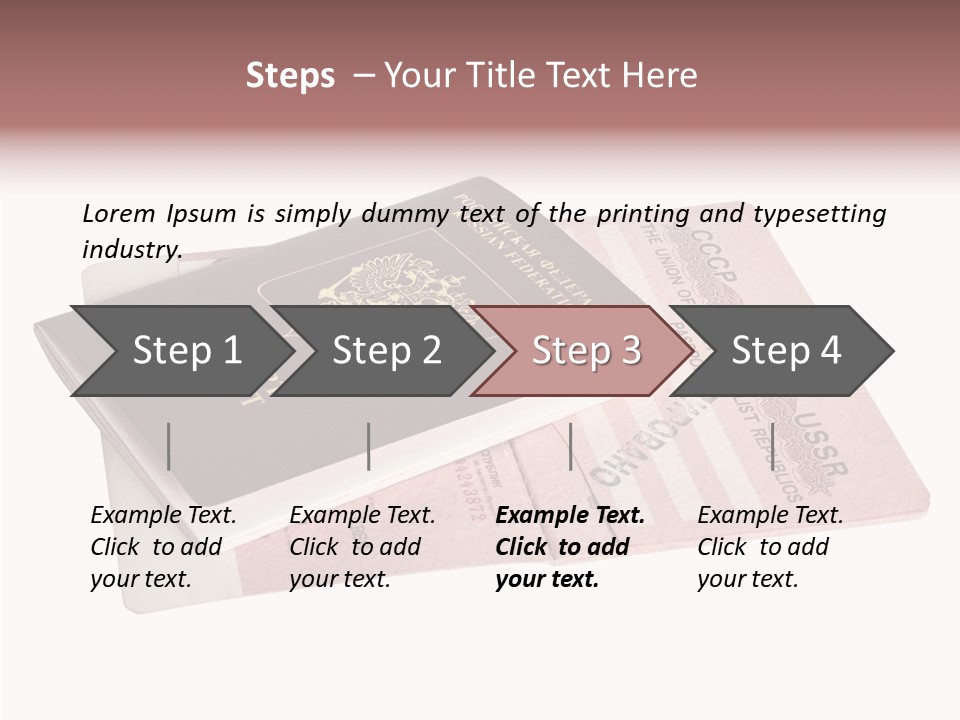 Cancelled Stamp Isolated On White Russian Symbol PowerPoint Template