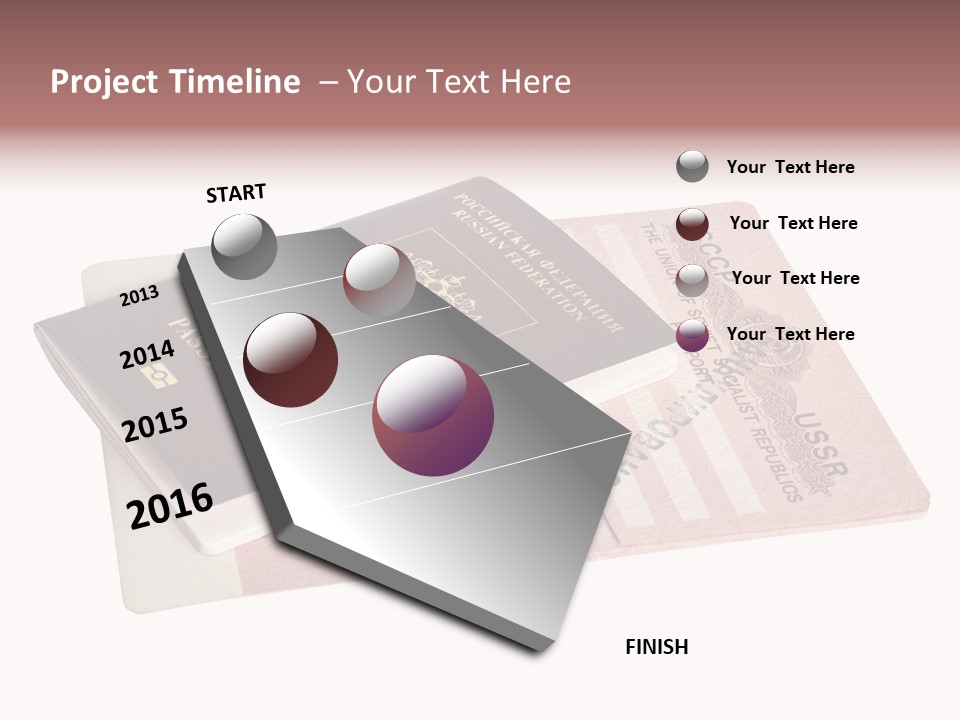 Cancelled Stamp Isolated On White Russian Symbol PowerPoint Template