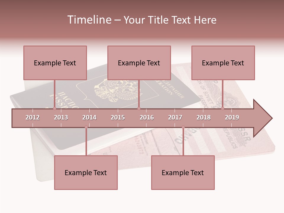 Cancelled Stamp Isolated On White Russian Symbol PowerPoint Template