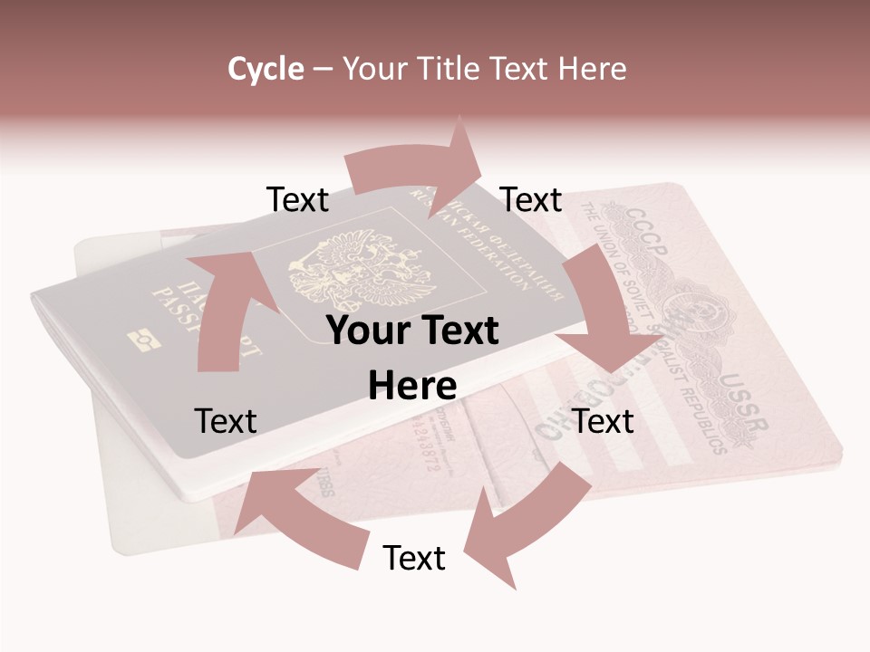 Cancelled Stamp Isolated On White Russian Symbol PowerPoint Template