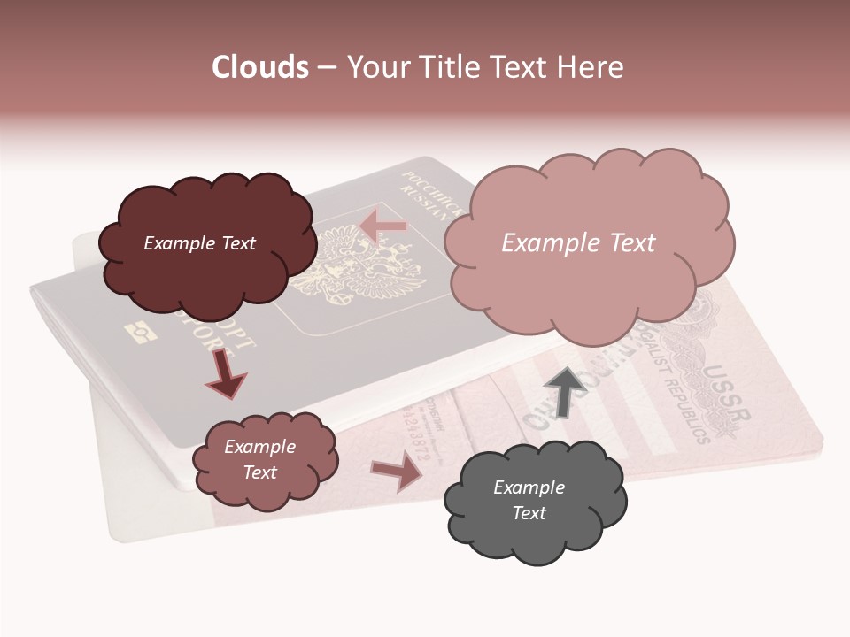 Cancelled Stamp Isolated On White Russian Symbol PowerPoint Template