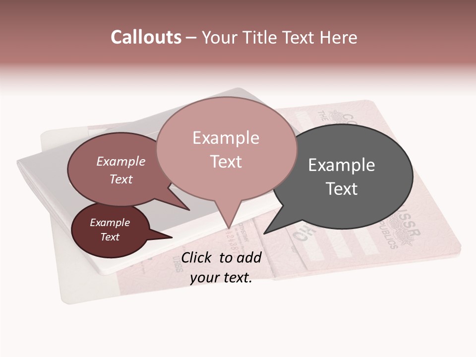 Cancelled Stamp Isolated On White Russian Symbol PowerPoint Template