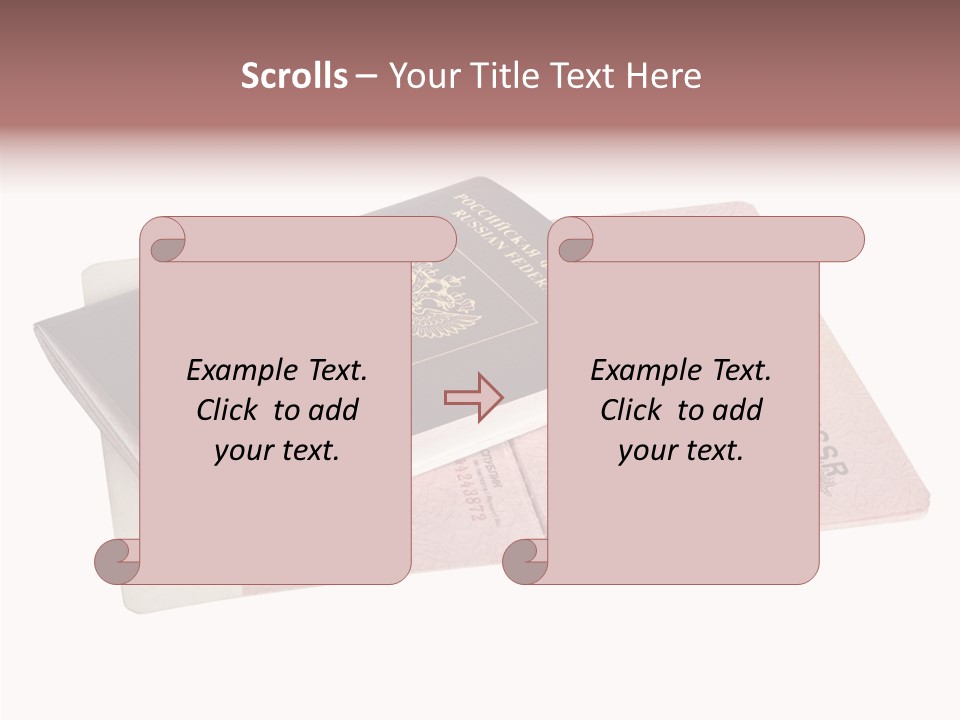 Cancelled Stamp Isolated On White Russian Symbol PowerPoint Template