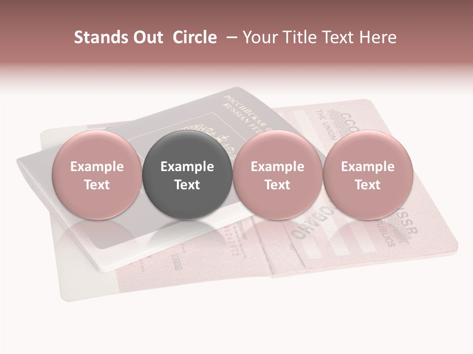 Cancelled Stamp Isolated On White Russian Symbol PowerPoint Template