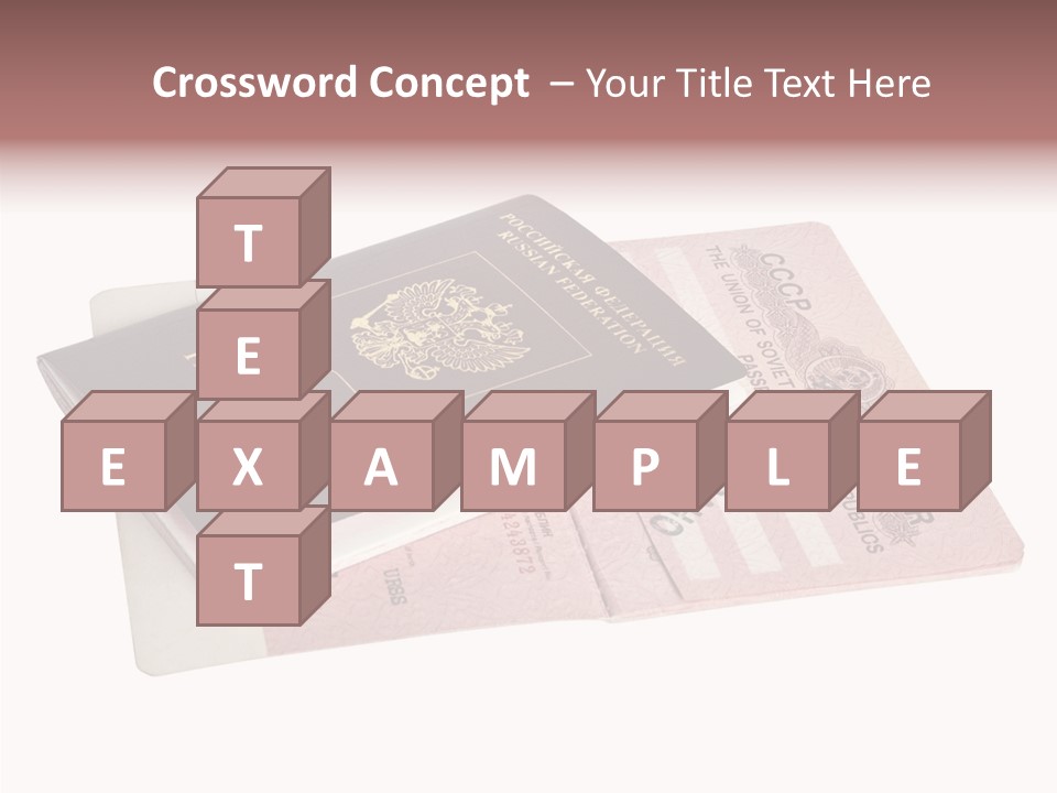 Cancelled Stamp Isolated On White Russian Symbol PowerPoint Template