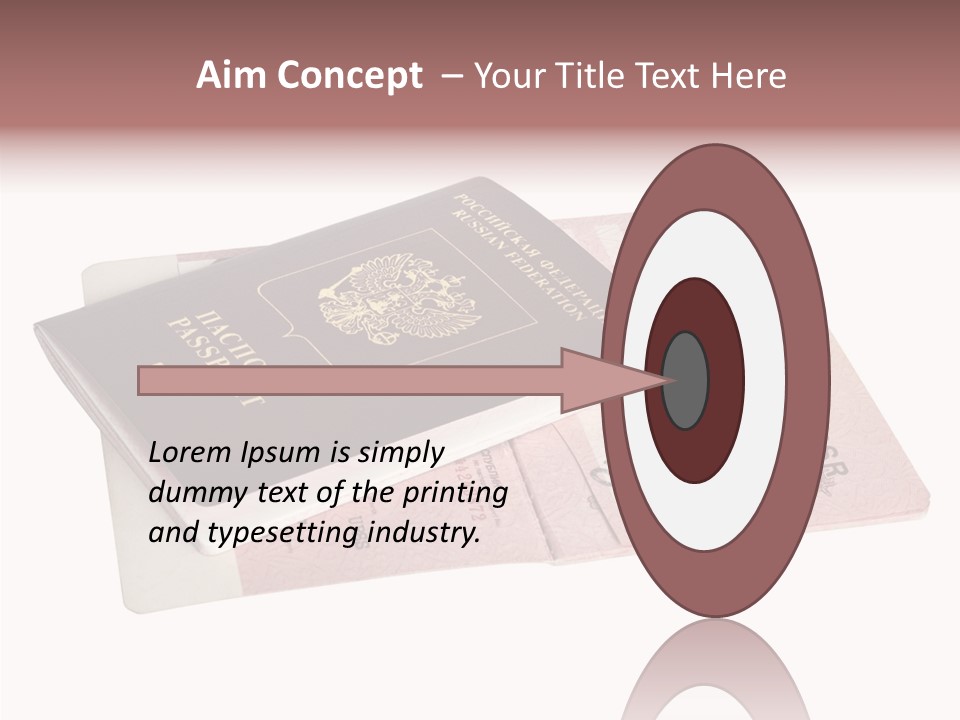 Cancelled Stamp Isolated On White Russian Symbol PowerPoint Template