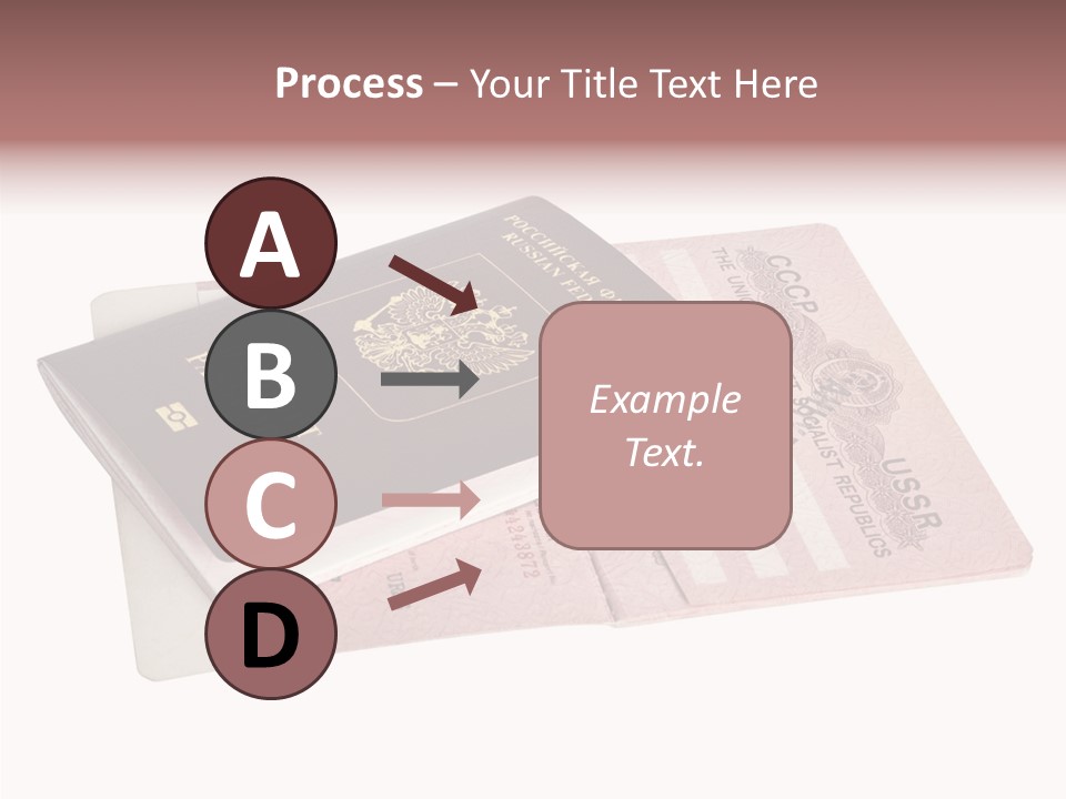 Cancelled Stamp Isolated On White Russian Symbol PowerPoint Template