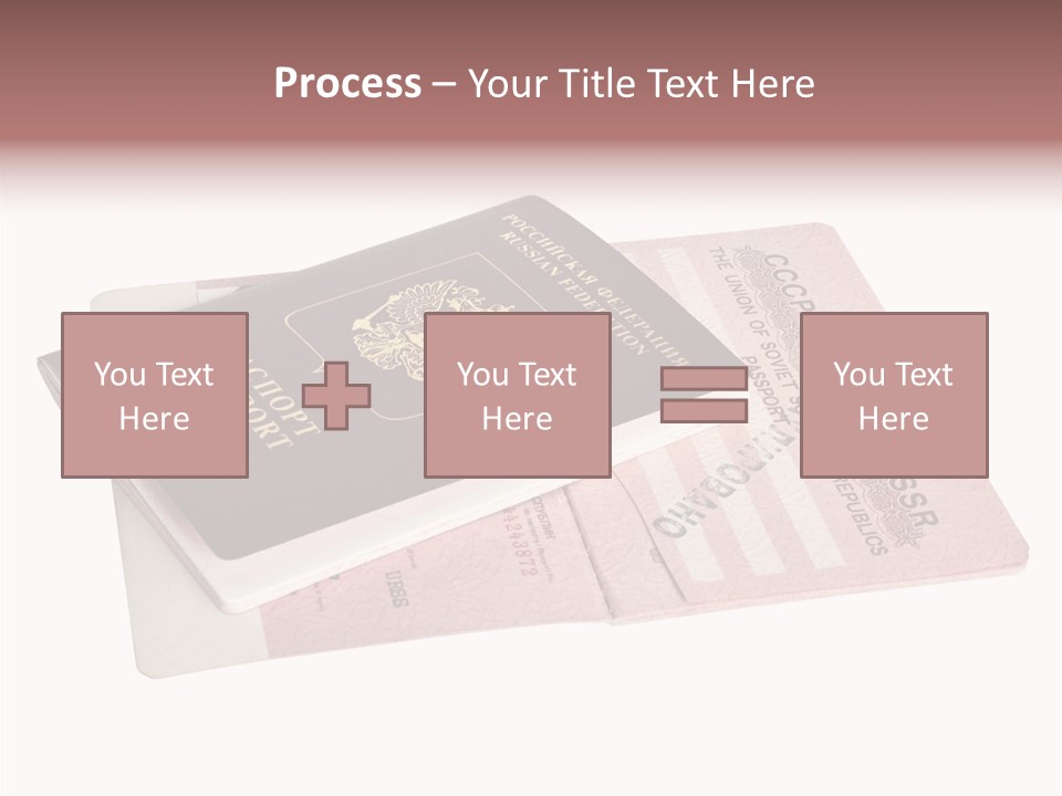 Cancelled Stamp Isolated On White Russian Symbol PowerPoint Template