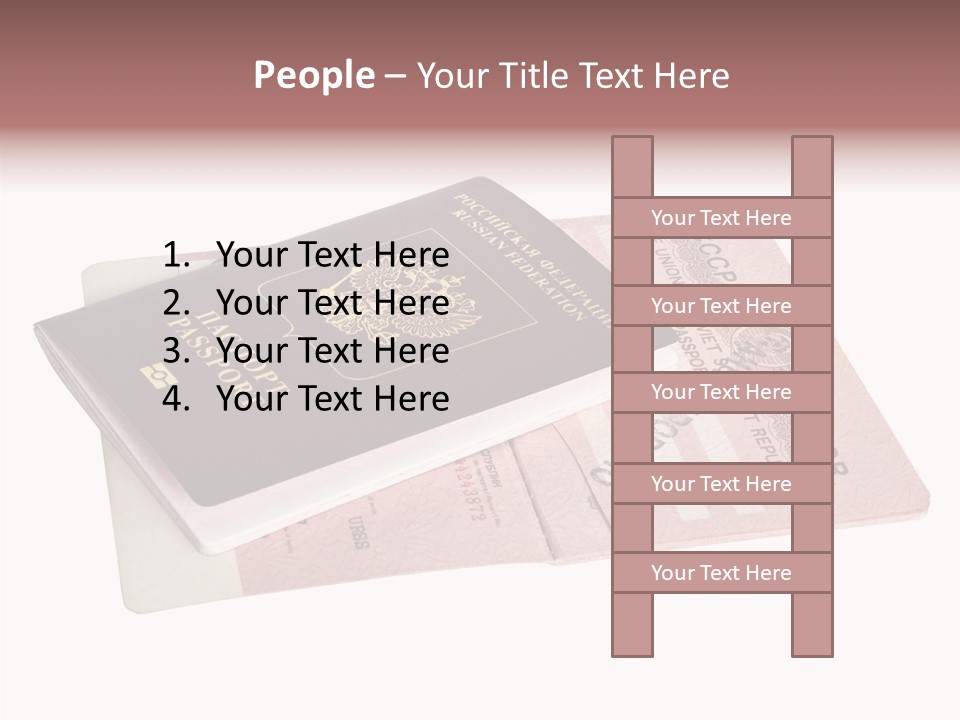 Cancelled Stamp Isolated On White Russian Symbol PowerPoint Template