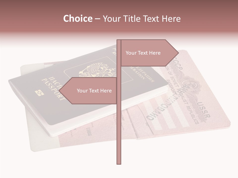 Cancelled Stamp Isolated On White Russian Symbol PowerPoint Template