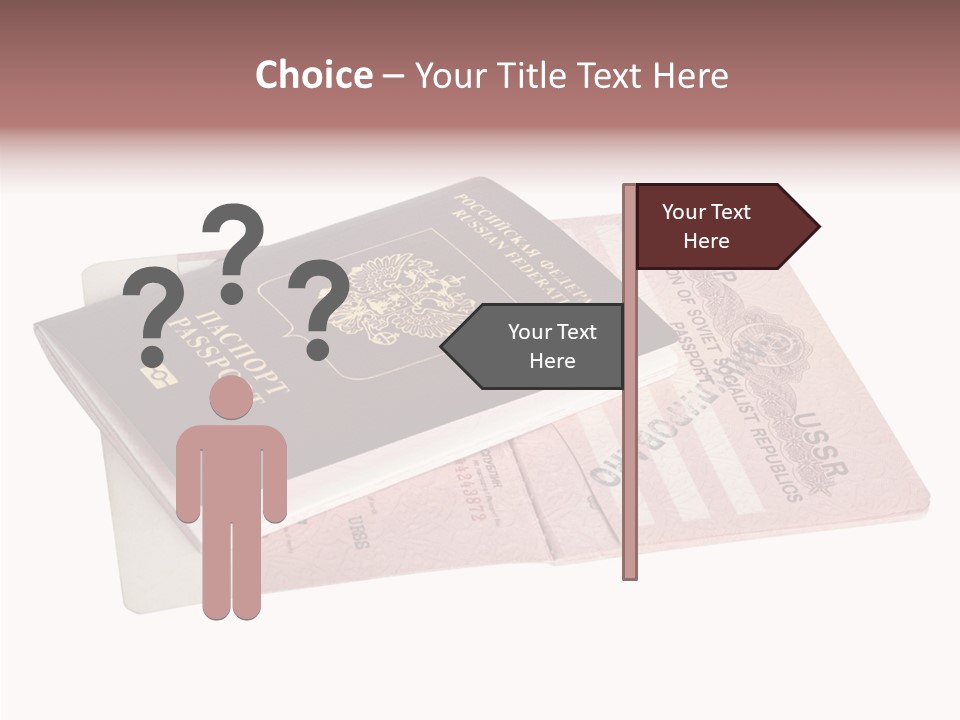 Cancelled Stamp Isolated On White Russian Symbol PowerPoint Template