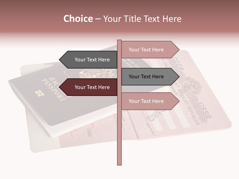 Cancelled Stamp Isolated On White Russian Symbol PowerPoint Template