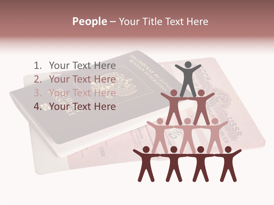 Cancelled Stamp Isolated On White Russian Symbol PowerPoint Template