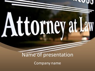 Attorney Will Prosecutor PowerPoint Template