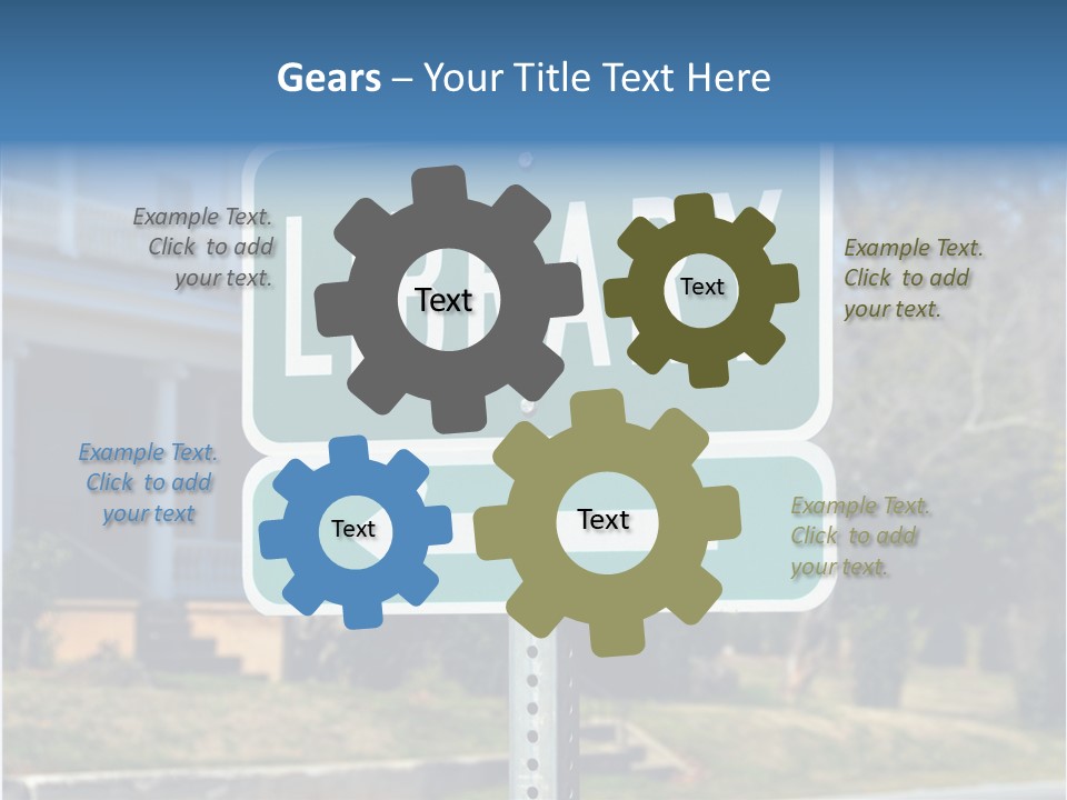 Background Signage Traffic PowerPoint Template