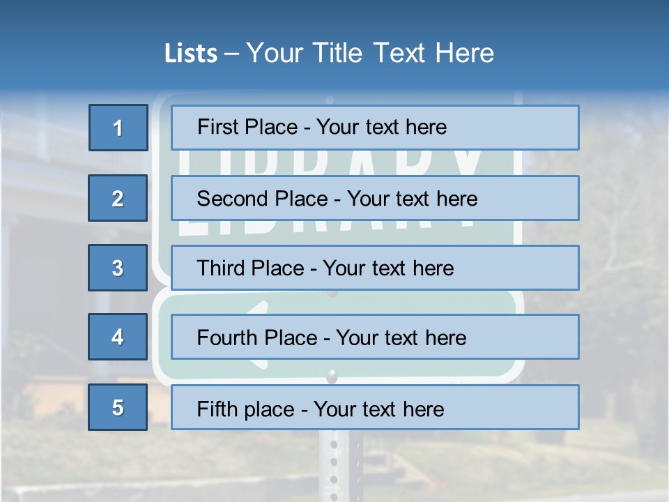 Background Signage Traffic PowerPoint Template