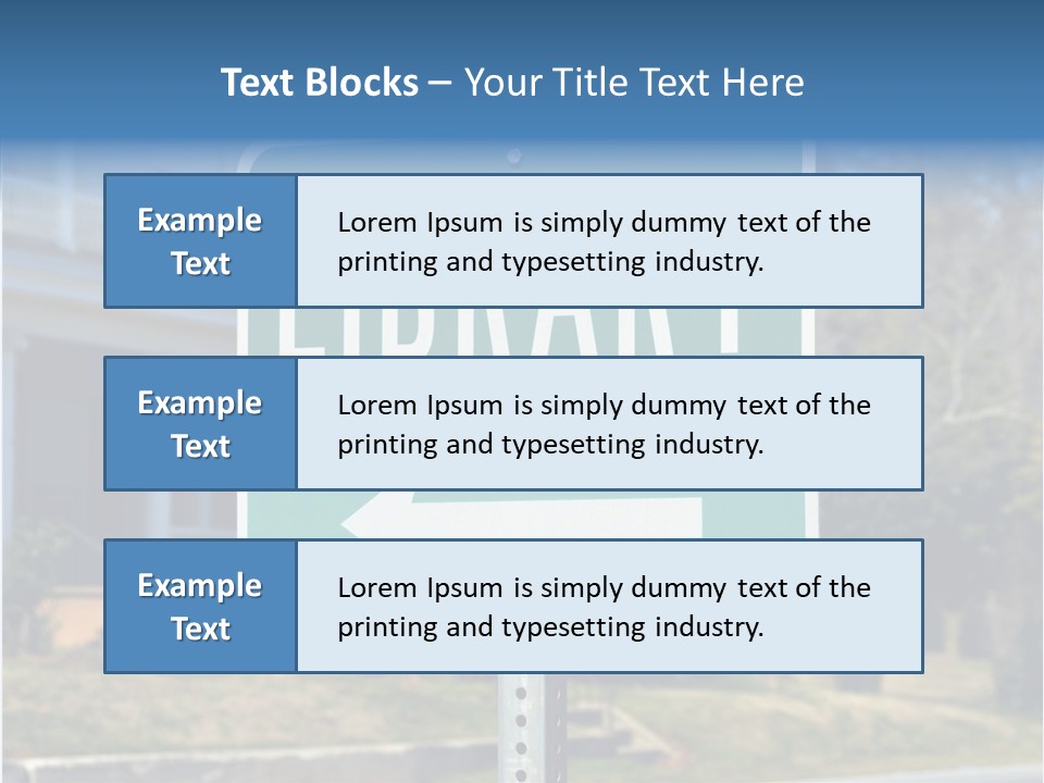 Background Signage Traffic PowerPoint Template