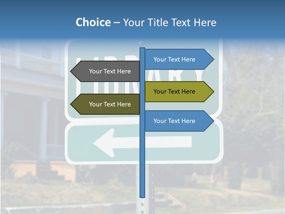 Background Signage Traffic PowerPoint Template