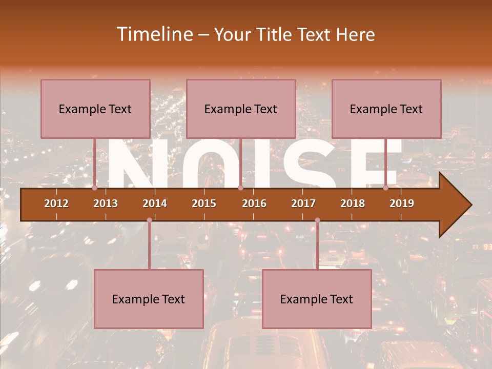Freeway Carpool Population PowerPoint Template