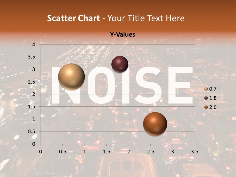 Freeway Carpool Population PowerPoint Template