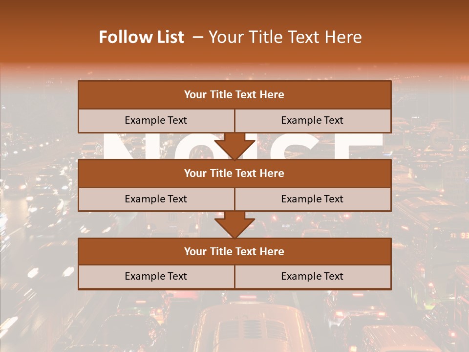 Freeway Carpool Population PowerPoint Template