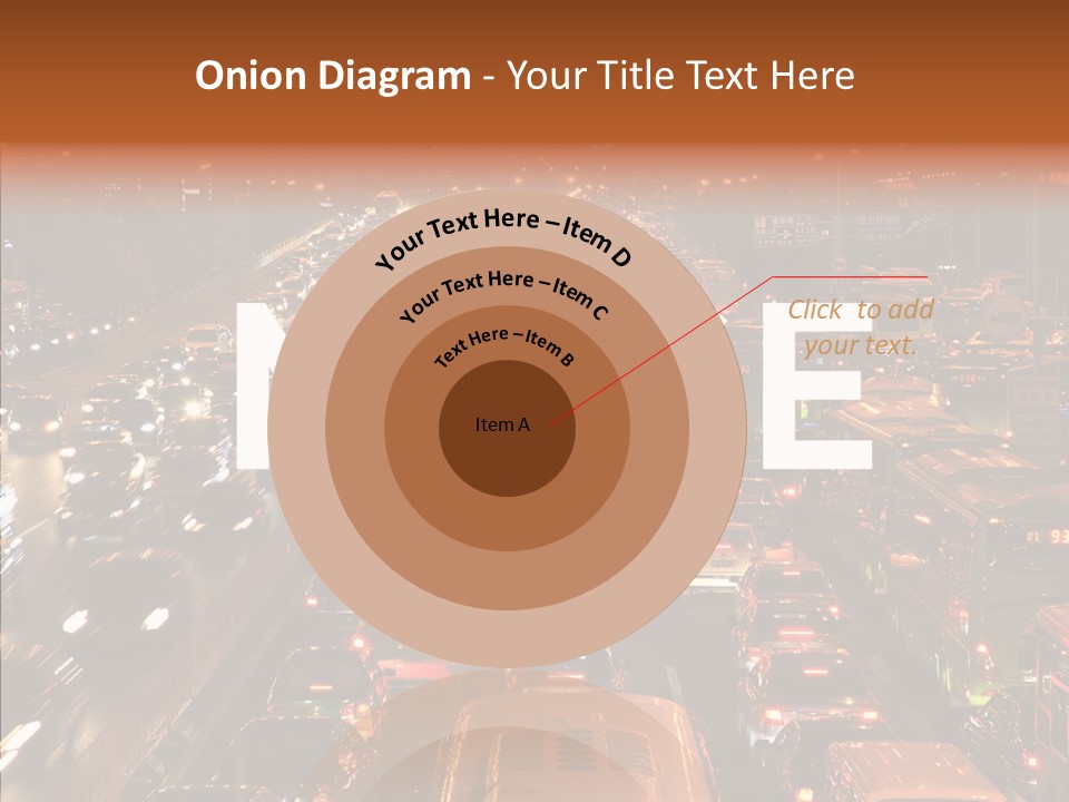 Freeway Carpool Population PowerPoint Template