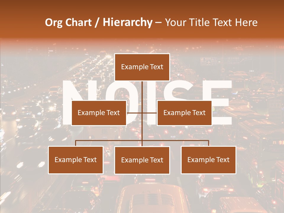 Freeway Carpool Population PowerPoint Template