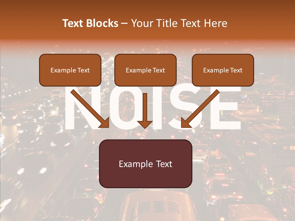 Freeway Carpool Population PowerPoint Template