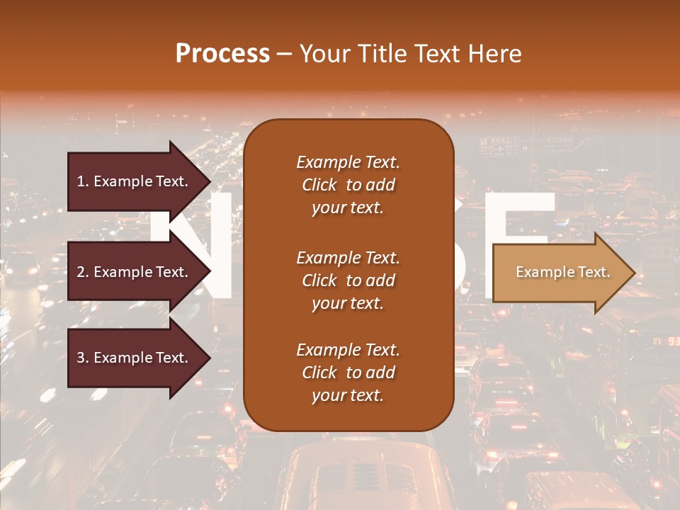 Freeway Carpool Population PowerPoint Template