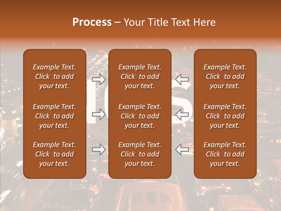Freeway Carpool Population PowerPoint Template