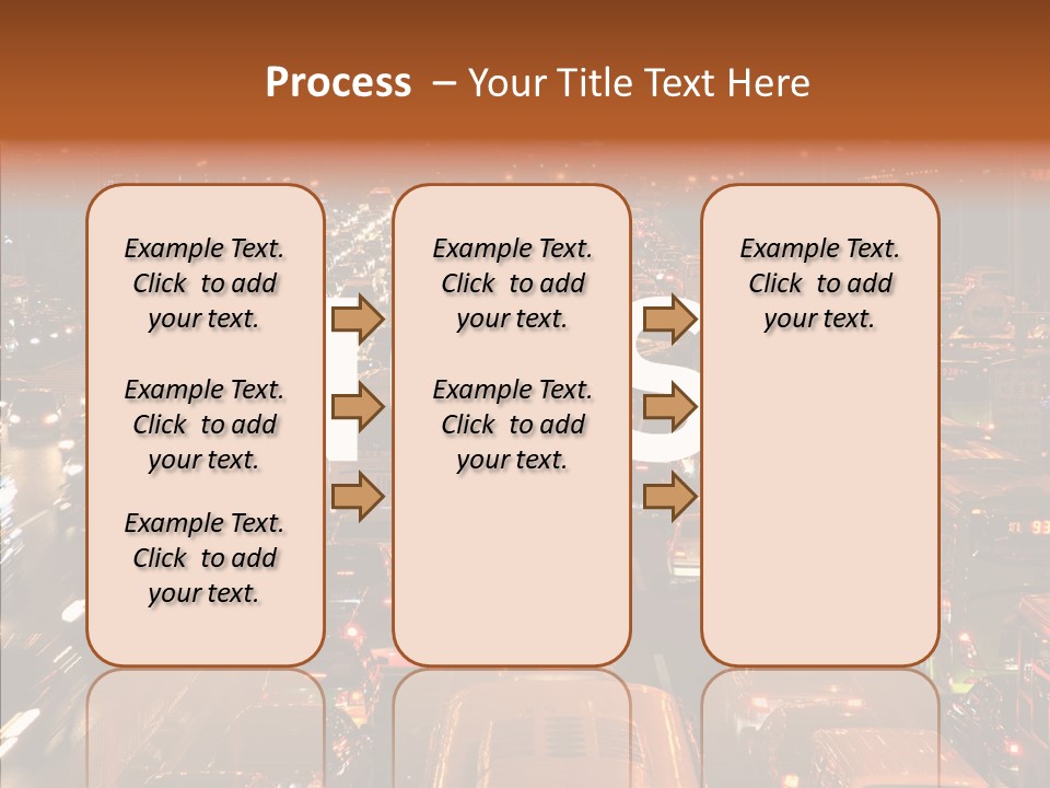 Freeway Carpool Population PowerPoint Template