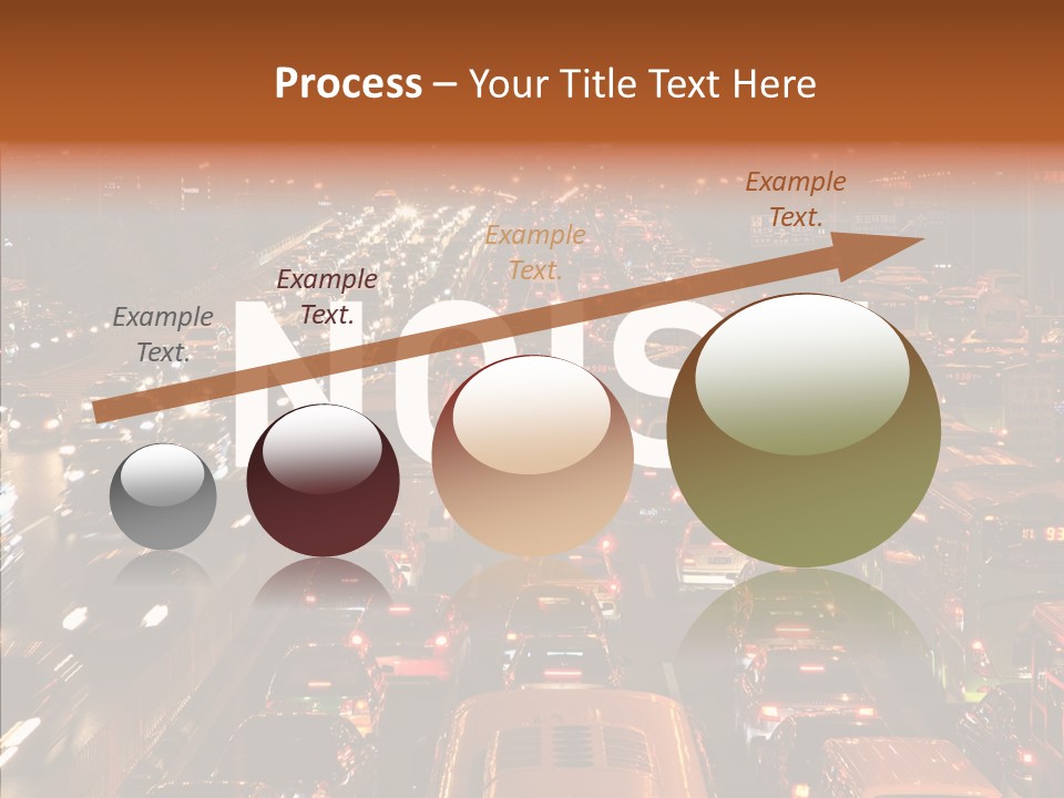 Freeway Carpool Population PowerPoint Template