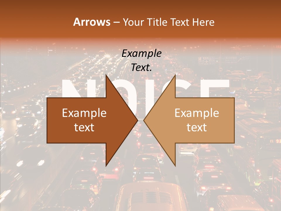 Freeway Carpool Population PowerPoint Template