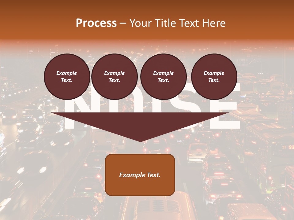 Freeway Carpool Population PowerPoint Template