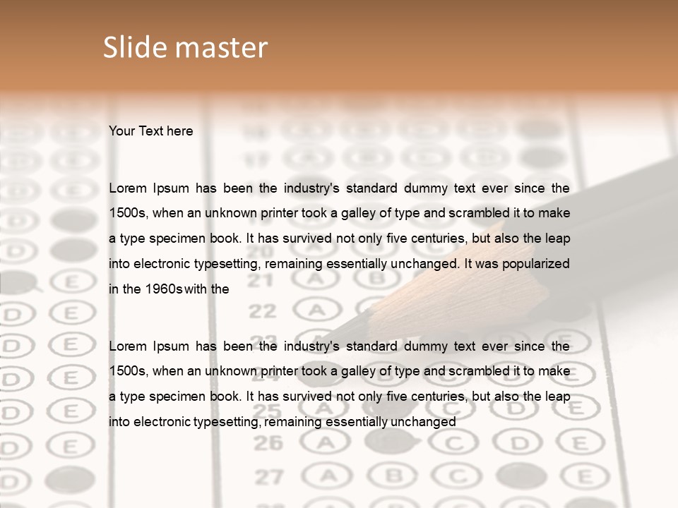 Closeup Solution Horizontal PowerPoint Template