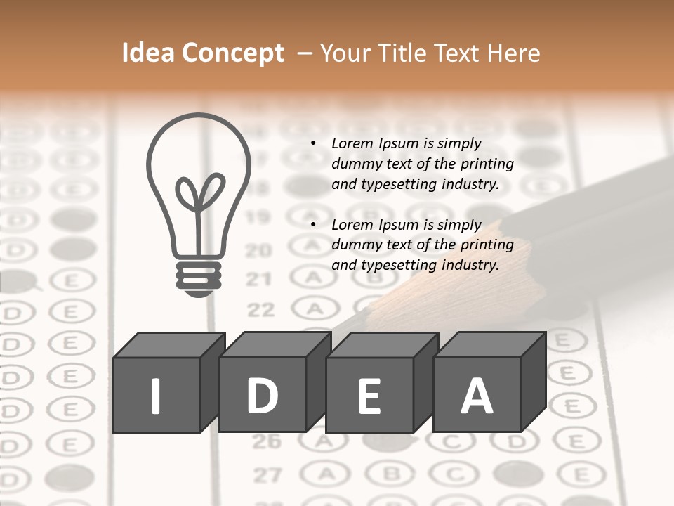 Closeup Solution Horizontal PowerPoint Template