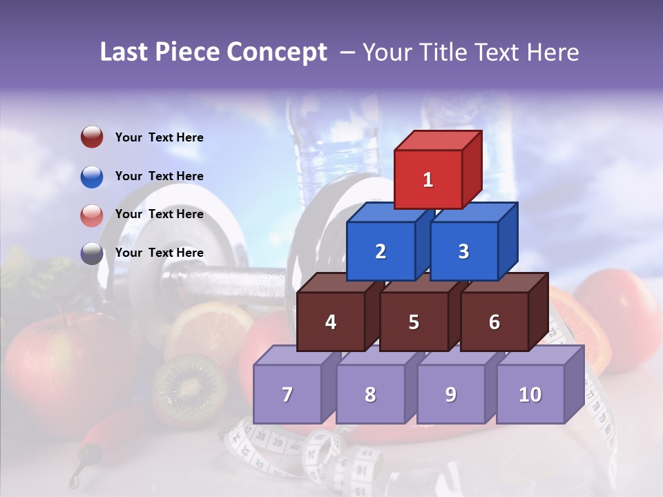 Closeup Weight Health Care PowerPoint Template